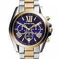 Michael Kors Michael Kors Ritz MK5976  MK5976 кварцевые женские часы синий циферблат, браслет сталь c pvd покрытием — вид спереди