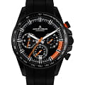 Jacques Lemans Jacques Lemans Sport 1-2127D  1-2127D кварцевые мужские часы черный циферблат, браслет силикон — вид спереди