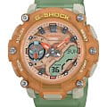 Casio Casio G-Shock GMA-S2200PE-5ADR  GMA-S2200PE-5ADR электронные женские часы бежевый циферблат, браслет пластик — вид спереди