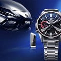 Casio ECB-S100D-1A мужские часы застежка крупным планом