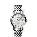 Longines Longines Elegant Collection L4.309.4.77.6 механические мужские часы часы, крупный план серебристый циферблат