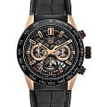 TAG Heuer TAG Heuer Carrera CBG2A50.FC6450  CBG2A50.FC6450 механические мужские часы черный циферблат, браслет кожа + каучук — вид спереди