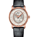 Mido Mido Baroncelli Prisma M007.207.36.116.00  M0072073611600 механические женские часы белый циферблат, браслет кожаный — вид спереди