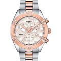 Tissot Tissot PR 100 Sport Chic Chronograph T101.917.22.116.00 PR 100 Sport Chic T1019172211600 кварцевые женские часы  перламутровый циферблат, браслет сталь c pvd покрытием — вид спереди