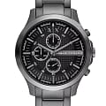 Armani Exchange Armani Exchange Hampton AX2454  AX2454 кварцевые мужские часы черный циферблат, браслет нержавеющая сталь с ip-покрытием — вид спереди