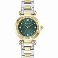 Guess Guess Bejeweled GW0869L1  GW0869L1 кварцевые женские часы зеленый циферблат, браслет нержавеющая сталь с ip-покрытием — вид спереди