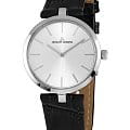 Jacques Lemans Jacques Lemans 1-2024M  1-2024M кварцевые женские часы белый циферблат, браслет кожаный — вид спереди