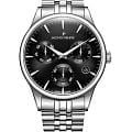 Jacques Philippe Jacques Philippe Planum JPQGC671316  JPQGC671316 кварцевые мужские часы черный циферблат, браслет нержавеющая сталь 316l — вид спереди