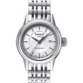 Tissot Tissot Carson Automatic Lady T085.207.11.011.00 Carson T0852071101100 механические женские часы белый циферблат, браслет нержавеющая сталь — вид спереди