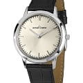 Jacques Lemans Jacques Lemans N-1563A  N-1563A кварцевые женские часы серебристый циферблат, браслет кожаный — вид спереди