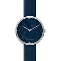 Jacques Lemans Jacques Lemans  Design Collection 1-2093D  1-2093D кварцевые женские часы синий циферблат, браслет кожаный — вид спереди