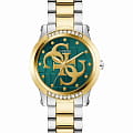 Guess Guess Trend GW0861L4  GW0861L4 кварцевые женские часы зеленый циферблат, браслет нержавеющая сталь с ip-покрытием — вид спереди