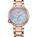 Citizen Citizen Citizen L EM0917-81Y  EM0917-81Y кварцевые женские часы перламутровый циферблат, браслет нержавеющая сталь с ip-покрытием — вид спереди