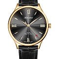 Adriatica Adriatica Super De Luxe A1230.1266MXL  A1230.1266MXL механические мужские часы черный циферблат, браслет кожаный — вид спереди