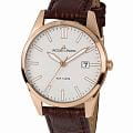 Jacques Lemans Jacques Lemans Classic 1-2002P  1-2002P кварцевые мужские часы белый циферблат, браслет кожаный — вид спереди