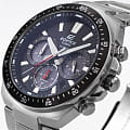 Casio Casio Edifice EFS-S600D-1A4 кварцевые мужские часы часы крупный план синий циферблата