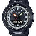 Casio Casio Pro Trek PRT-B70BE-1E PRT PRT-B70BE-1E кварцевые мужские часы черный циферблат, браслет пластик — вид спереди