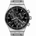 Swatch Swatch I New Chrono YVS495G  YVS495G кварцевые мужские часы черный циферблат, браслет нержавеющая сталь — вид спереди