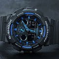 Casio GA-100-1A2 мужские часы застежка крупным планом