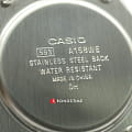 Casio Casio A-158WEA-1 кварцевые мужские часы часы крупный план антрацитовый циферблата