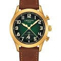Certina Certina DS Pilot C024.617.36.092.00  C0246173609200 кварцевые мужские часы  зеленый циферблат, браслет нержавеющая сталь — вид спереди