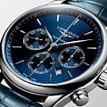 Longines Longines Master Collection L2.859.4.92.0  механические мужские часы часы, крупный план синий циферблат