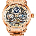 Stuhrling Stuhrling Luciano 371B.04  371B.04 механические мужские часы золотой циферблат, браслет нержавеющая сталь с pvd-покрытием — вид спереди