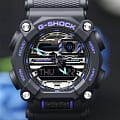 Casio Casio G-Shock GA-900AS-1A электронные мужские часы часы крупный план черный циферблата