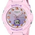 Casio Casio Baby-G BGA-320-4ADR (BGA-320-4A)  BGA-320-4A кварцевые женские часы розовый циферблат, браслет пластик — вид спереди