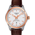Tissot Tissot PR 100 Lady COSC T101.251.26.036.00 PR 100 T1012512603600 кварцевые женские часы белый циферблат, браслет кожаный — вид спереди