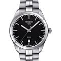 Tissot Tissot PR 100 T101.410.11.051.00 PR 100 T1014101105100 кварцевые мужские часы черный циферблат, браслет нержавеющая сталь — вид спереди