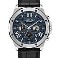 Kenneth Cole Kenneth Cole New York KCWGO0016004  KCWGO0016004 кварцевые мужские часы синий циферблат, браслет кожаный — вид спереди