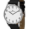 Jacques Lemans Jacques Lemans 1-1938D  1-1938D кварцевые женские часы белый циферблат, браслет кожаный — вид спереди