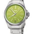 Oris Oris Propilot X Kermit Edition 01 400 7778 7157-Set  01 400 7778 7157-Set механические мужские часы зеленый циферблат, браслет титановый — вид спереди