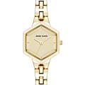 Anne Klein Anne Klein 5106CHGB  5106CHGB кварцевые женские часы золотой циферблат, браслет сталь c pvd покрытием — вид спереди