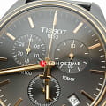 Tissot Tissot PR 100 Сhronograph T101.417.23.061.00 кварцевые мужские часы часы крупный план черный циферблата