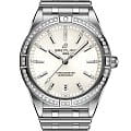 Breitling Breitling Chronomat Automatic 36 A10380591A1A1  A10380591A1A1 механические женские часы белый циферблат, браслет нержавеющая сталь — вид спереди