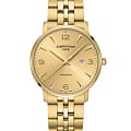 Certina Certina DS Caimano C035.410.33.367.00 DS Caimano C0354103336700 кварцевые мужские часы золотой циферблат, браслет нержавеющая сталь с pvd-покрытием — вид спереди