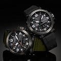 Casio Casio Pro Trek PRW-6600YB-3E кварцевые мужские часы часы крупный план черный циферблата