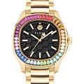 Philipp Plein Philipp Plein The Spectre Lady PWTAA1224  PWTAA1224 кварцевые женские часы черный циферблат, браслет нержавеющая сталь с pvd-покрытием — вид спереди