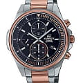 Casio Casio Edifice EFR-S572GS-1A EFR EFR-S572GS-1A кварцевые мужские часы черный циферблат, браслет сталь с ip покрытием — вид спереди