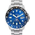 Fossil Fossil Blue FS5991  FS5991 кварцевые мужские часы синий циферблат, браслет нержавеющая сталь — вид спереди