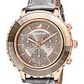 Swarovski Swarovski Octea Lux Chrono 5452495  5452495 кварцевые женские часы серый циферблат, браслет кожаный — вид спереди