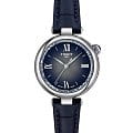 Tissot Tissot Desire T152.010.16.038.01 Desire T1520101603801 кварцевые женские часы  синий циферблат, браслет кожаный — вид спереди