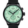 Tissot Tissot Chrono XL T116.617.37.091.00 Chrono XL T1166173709100 кварцевые мужские часы  зеленый циферблат, браслет тканевый — вид спереди