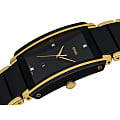 Rado Rado Integral Diamonds R20204712 кварцевые мужские часы часы, крупный план черный циферблат