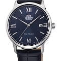Orient Orient Contemporary RA-AC0F11L  RA-AC0F11L механические мужские часы синий циферблат, браслет кожаный — вид спереди