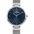 Jacques Lemans Jacques Lemans Classic 1-2110C  1-2110C кварцевые женские часы синий циферблат, браслет нержавеющая сталь — вид спереди