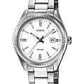 Casio Casio LTP-1302D-7A1  LTP-1302D-7A1 кварцевые женские часы белый циферблат, браслет нержавеющая сталь — вид спереди