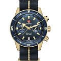 Rado Rado Captain Cook Automatic Chronograph R32146208 Automatic R32146208 механические мужские часы синий циферблат, браслет тканевый — вид спереди